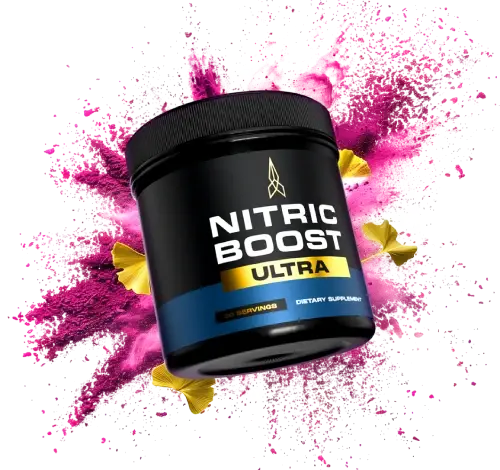 Nitric Boost Ultra powder jar male performance supplement